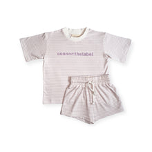 Load image into Gallery viewer, Lilac stripe set.
